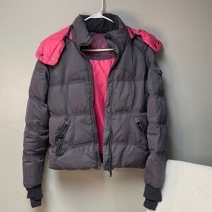 Lululemon Gray& Pink Goose Down Coat 8